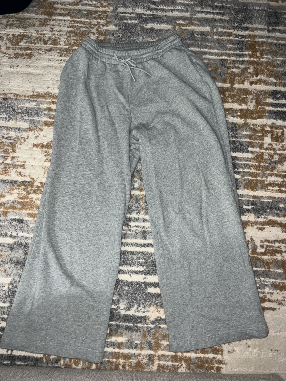 Old Navy Heather Gray Drawstring Waist Sweatpants